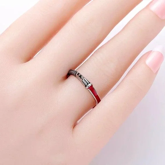 Star Wars lightsaber Red/Blue Ring set of 2 - Picture 3 of 3